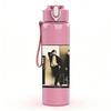1PC Band Group Black White 750ml Sports Water Bottle Leakproof Straw Lid Outdoor Office Home