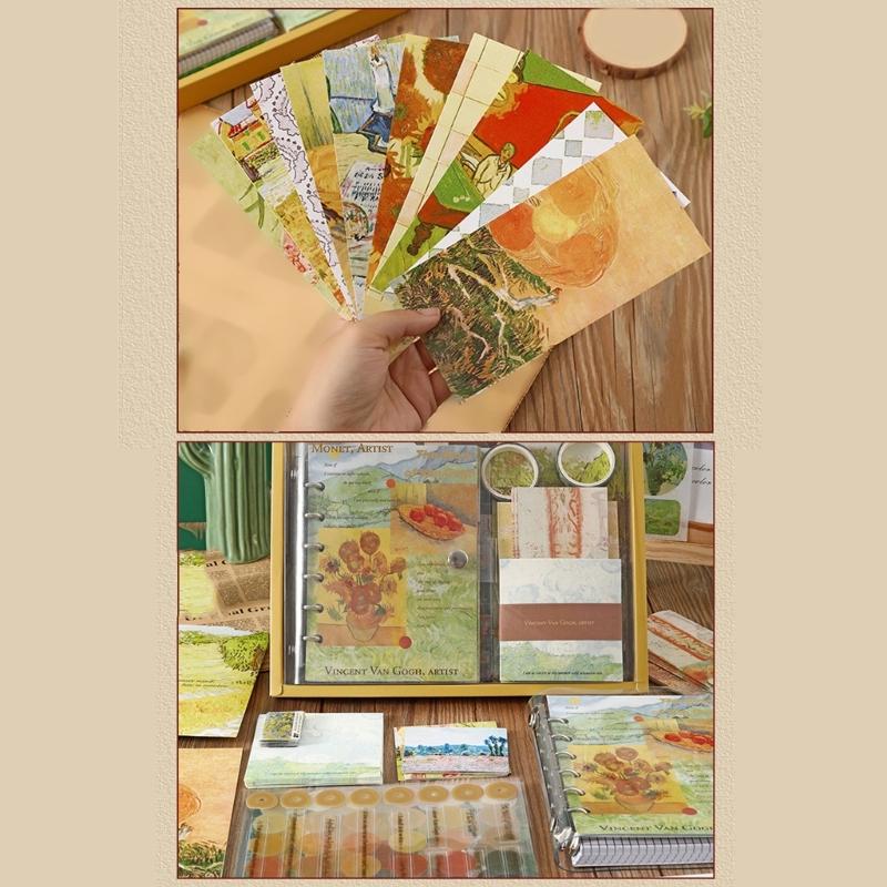 Writing Set with Multiple Accessories Including Notebook Stickers and Bookmarks for Creative Use and Daily Recording