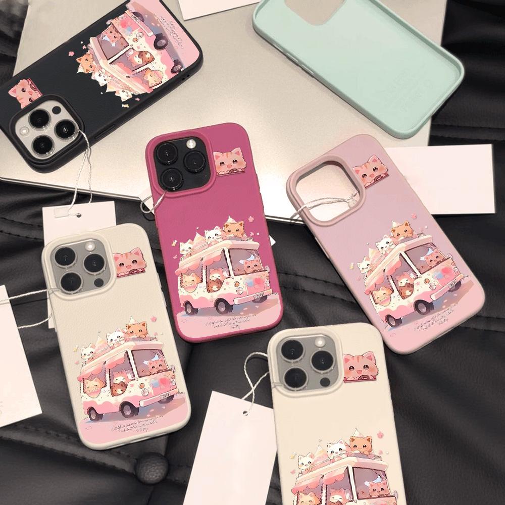 Pouzdro na telefon pro iPhone 11 13 XR XS Max pouzdro pro iPhone 12 14 15 16 Pro Max 12 Pro 15 Plus kožené malované vodotěsné odolné proti pádu a opotřebení kreslený film