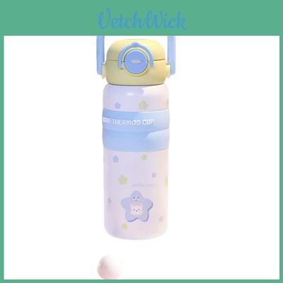 Starry Bear Travel Mug With Vacuum Insulation And Double Drinking Lid For Outdoor Use