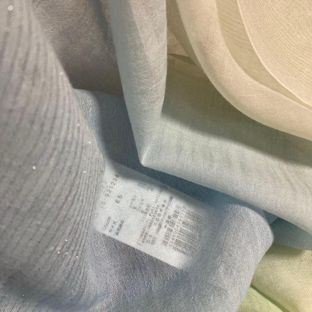 Used DAKS Cashmere Blend Stole with Lame Thread Gradient, Scarf