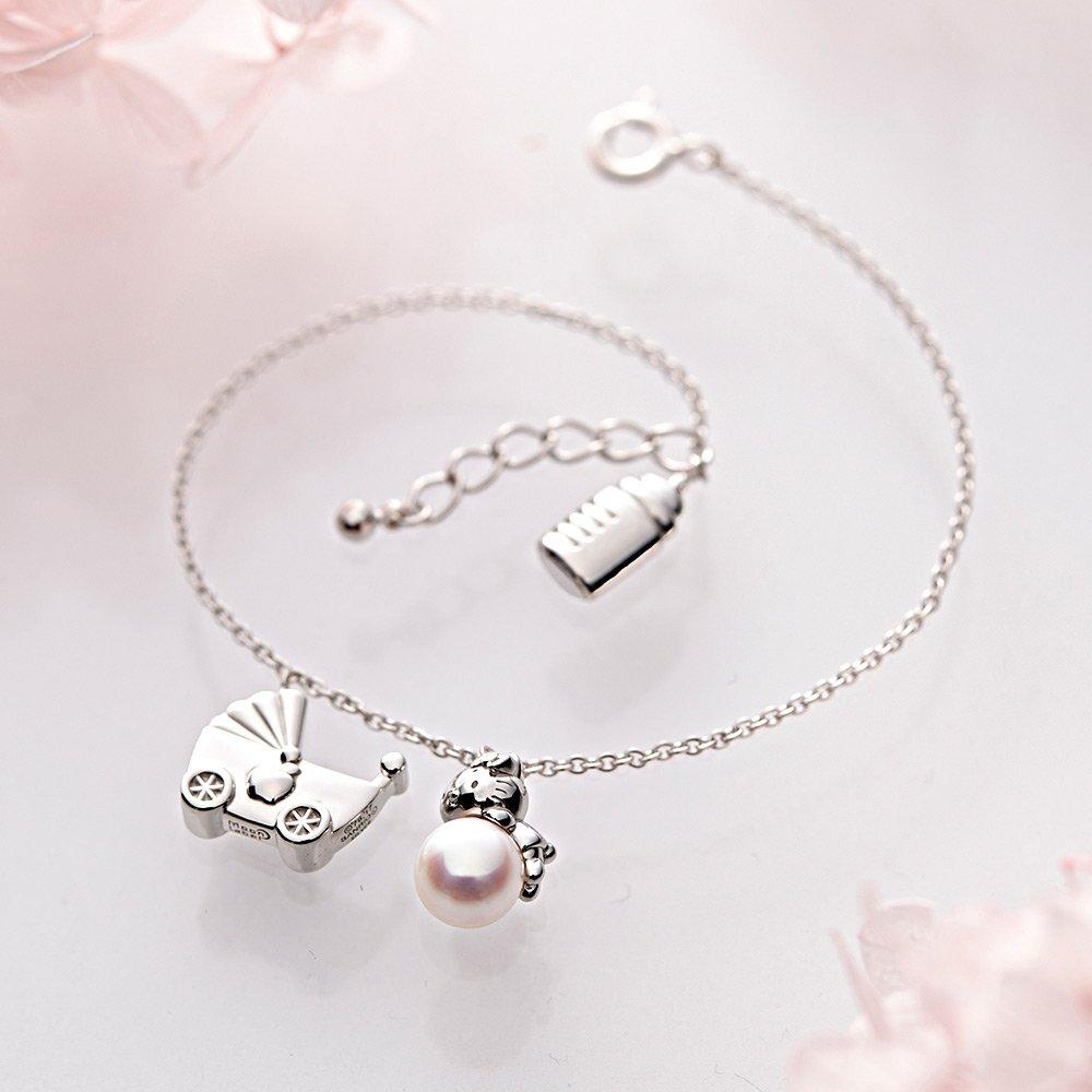 Hello Kitty Bracelet Hello Kitty Birth Bracelet Baby Gift [Moon Label] Baby's Women's [Gift Wrapped]