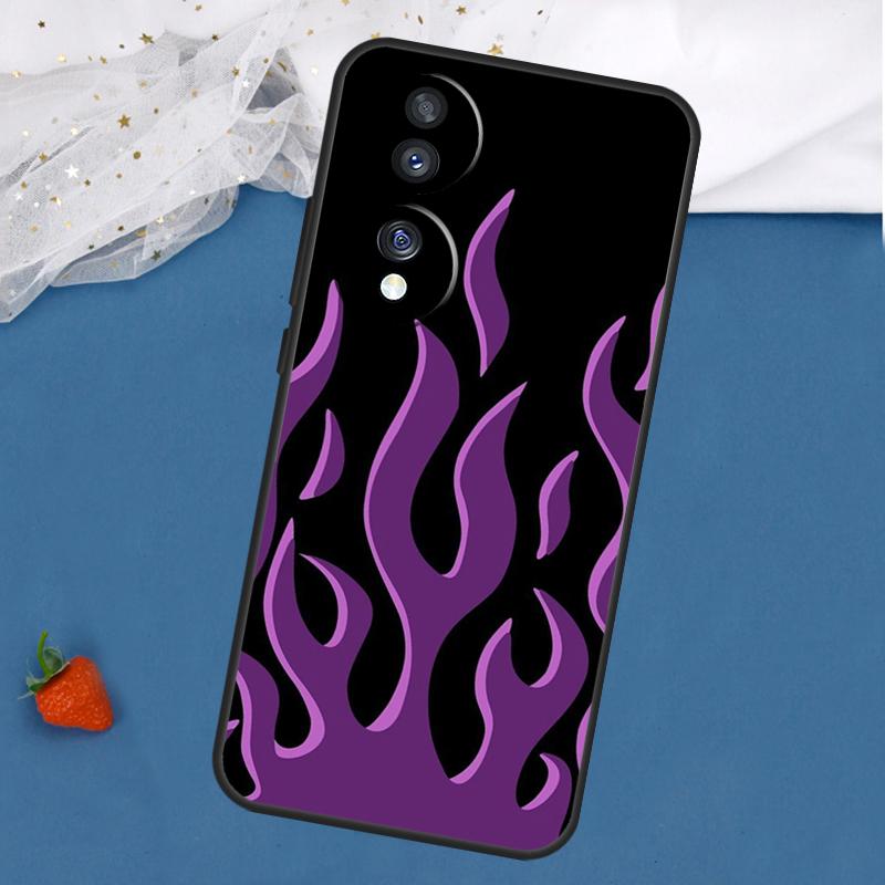 Fashion Design Flame Pattern Case For Honor Magic 7 5 6 Lite 8 Pro 200 400 50 70 90 X8c X8b X9a X9b X9c X9d Win RT Cover