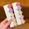 10 colorful random sweet floral hair clips suitable for daily use as hair accessories