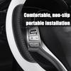 Leather Car Steering Wheel Cover, Universal 15 Inch for Car Truck SUV, White