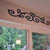 Black Wooden Scroll Wall Decoration Retro Wall Art Sign Decorative Plaque Hotel Entryway Bathroom Office Home Door Topper Decoration