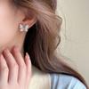 Gradual Change Blue Butterfly Artificial Crystal Stud Earrings Small Fresh Summer Versatile Earrings Sweet Light Luxury Temperament Earrings