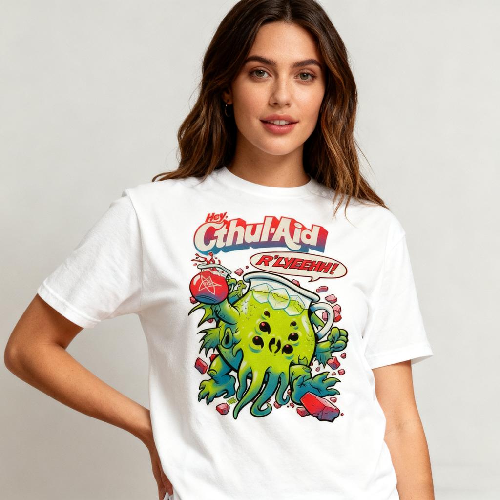 Kawaii Cthulhu Men and Momen Tee Cute Anime Graphic Tshirt Male Harajuku Streetwear Tops Summer Oversize Streetwear Ropa Hombre