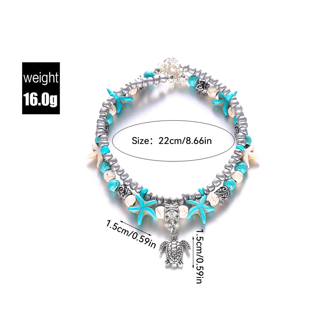 Stylish And Fashionable Starfish Anklets For Women Starfish Turtle Ankle Bracelet Beach Anklets