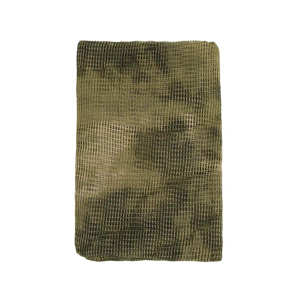 Tactical Sniper Scarf Camouflage Mesh Net Scarves Cloth Desert Face Veil Shemagh Head Wrap
