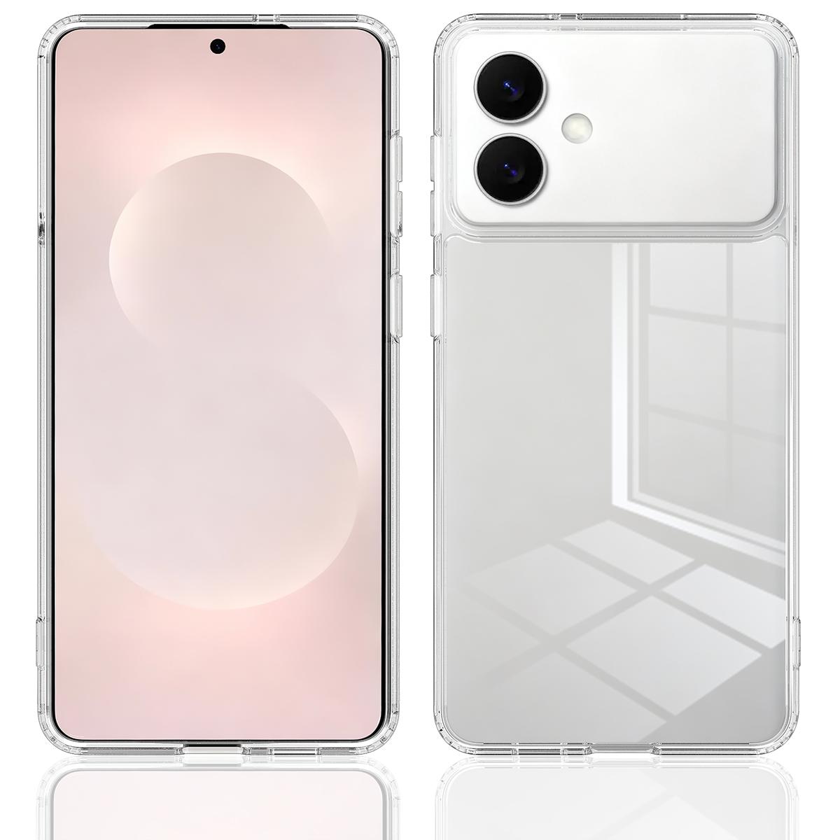 

For Samsung Galaxy S26 Edge Clear Phone Case TPU+Acrylic Shockproof Phone Back Cover