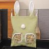 2/3 Holes Hanging Hay Bag for Bunny Guinea Pigs Small Animal Feeder Rabbit Food Dispensers Bag Pet Feeding Bag Rack Cage Tools