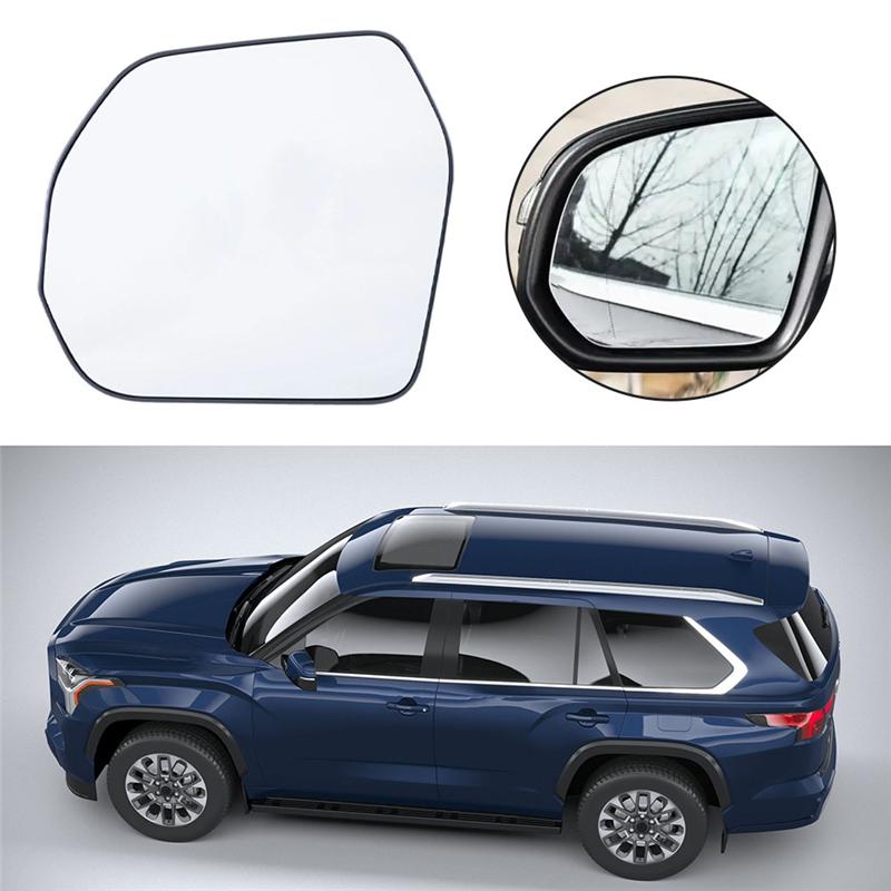 For Toyota Red Shirt -25/Smooth Road -2025 Rearview Mirror Heated Glass Included Left 87907-0C010