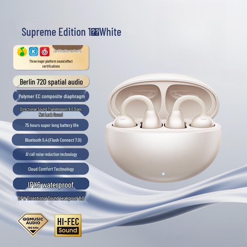 Huawei FreeClip Premium Bone Conduction Wireless Bluetooth Headphones - Sports & iOS Compatible