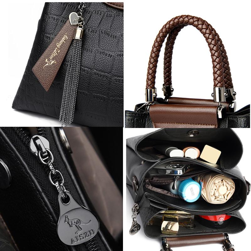 Luxusní ležérní taška móda krokodýl vzor PU kůže Dámské kabelky Značka Návrhář Velkokapacitní taška přes rameno