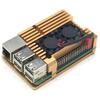 For Raspberry Pi3 Generation B Type 2b/3b Aluminum Alloy Case Enclosure Cooling Fan