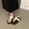 Thick-soled heightening flip-flops sandals women's new summer skirt toe beach sandals