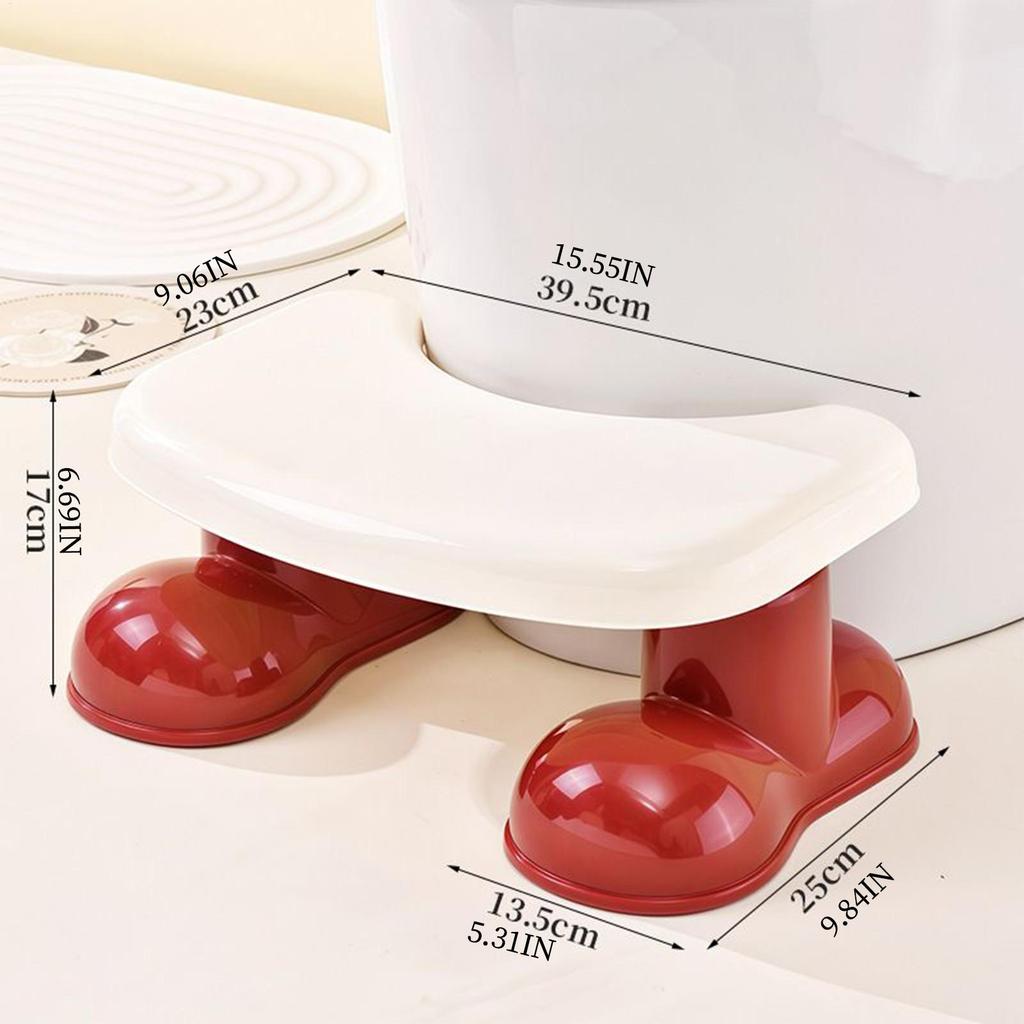 Toilet Squat Stool Toilet Assistance Steps Poop Stool For Bathroom Non-Slip Bench Step For Kids Elderly Toddler Adults Squatting