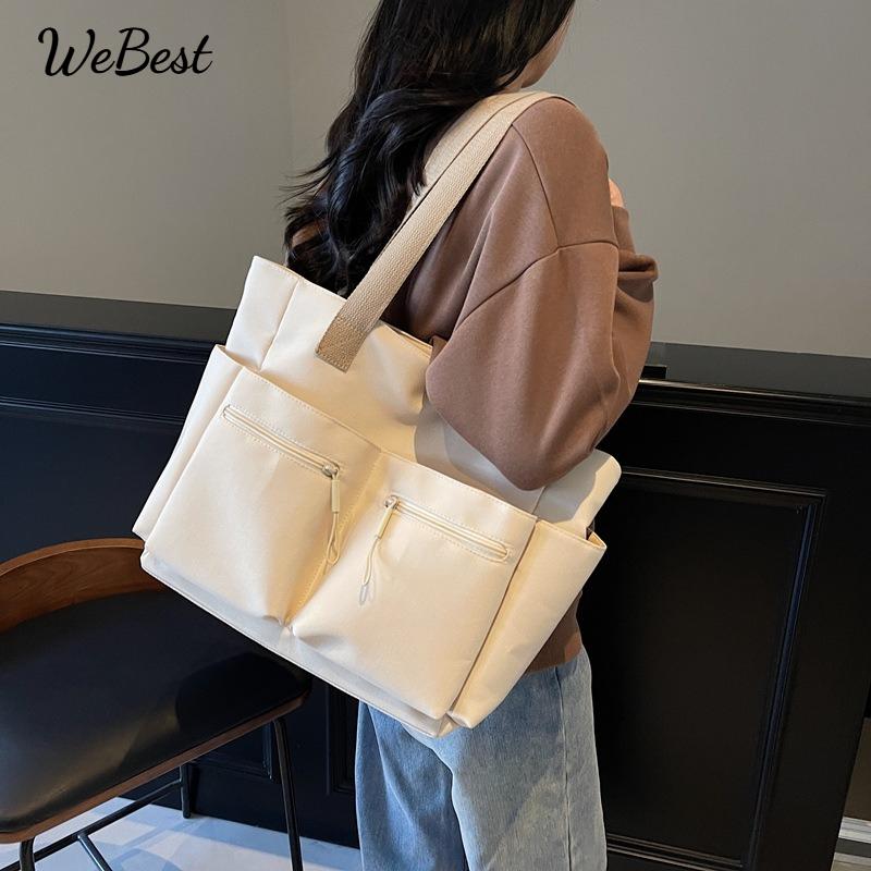 

Casual Minimalist Large Capacity Single Shoulder Canvas Bag