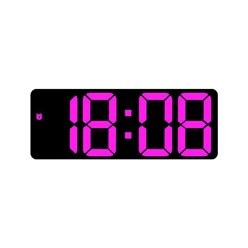 Multi-Function LED Alarm Clock with Makeup Mirror and Dual Power Options