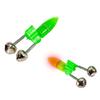 Bright LED Fishing Light LED Night Fishing Rod Bites Alerts Alarm with Twin Bells Rings Indicator For Anglers Enduring
