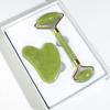 Jade Roller & Gua Sha Board Set - Xiu Jade Stone Facial Beauty Massager