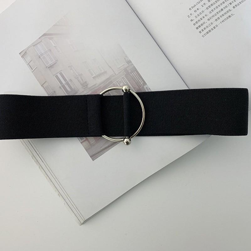 Chic Womens Black Belt Perfect For Dresses Sweaters And Shirts With Wide Design Elastic