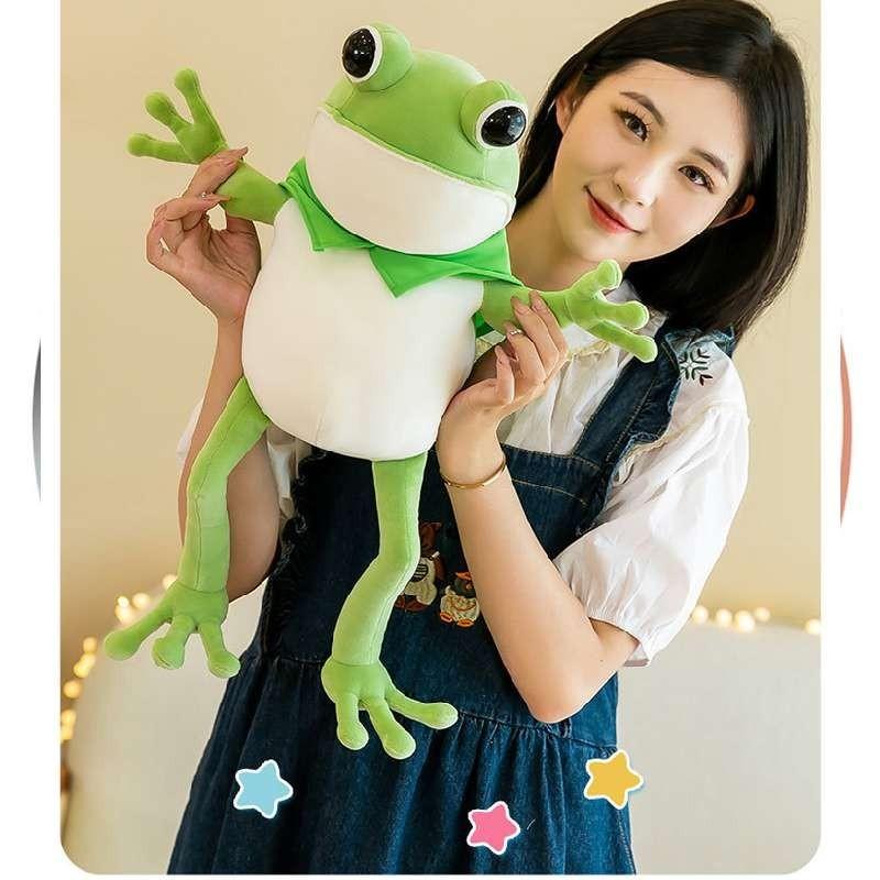Cute New Frog Plush Toy Doll Cape Soft Frog Stuffed Toy Doll Children's Birthday Gift