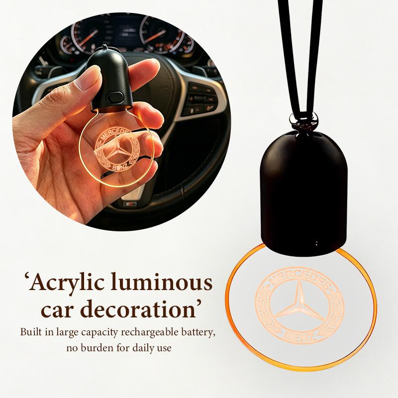 AABGW1 For Benz Car Rearview Mirror Decoration Acrylic Retro Light Automotive Interior Accessories Exclusive AMG SPRINTER V CLASS VIANO