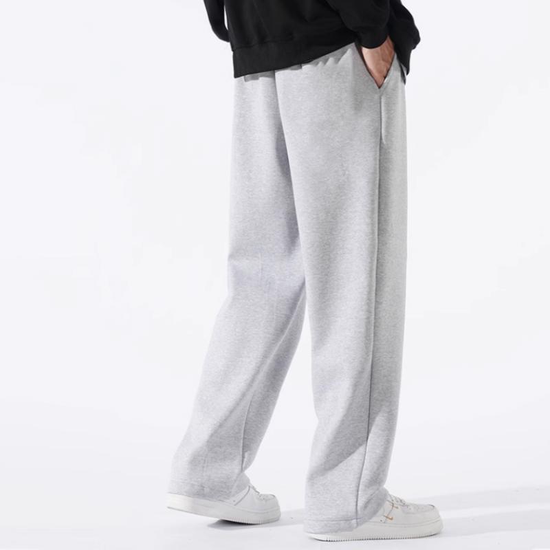 Li Ning Sports Lifestyle Series Solid Color Mid Waist Comfortable Breathable Versatile Straight Leg Knitted Sports Pants Men Bottoms AKLTC41-2