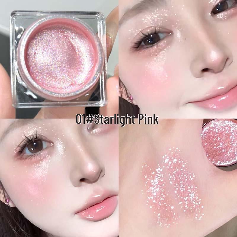 CAPPVINI Crushed Diamond Liquid Highlighter: Hydrating, Brightening, Flashy Eyeshadow and Highlight Makeup