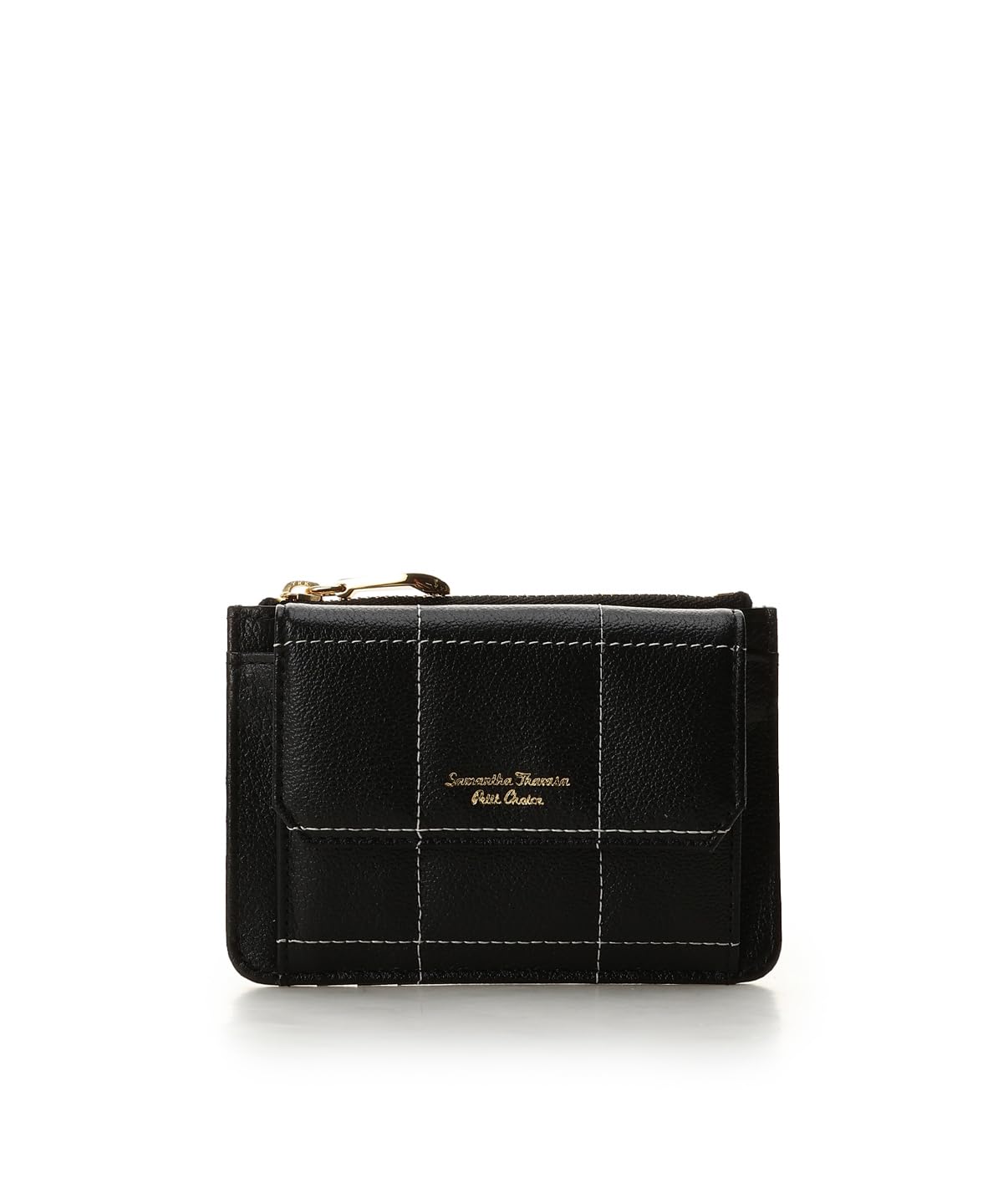 

Samantha Thavasa Petit Choice Кошелек-бифолд Стеганый клетчатый Черный [Официальный] Мультикейс чёрный