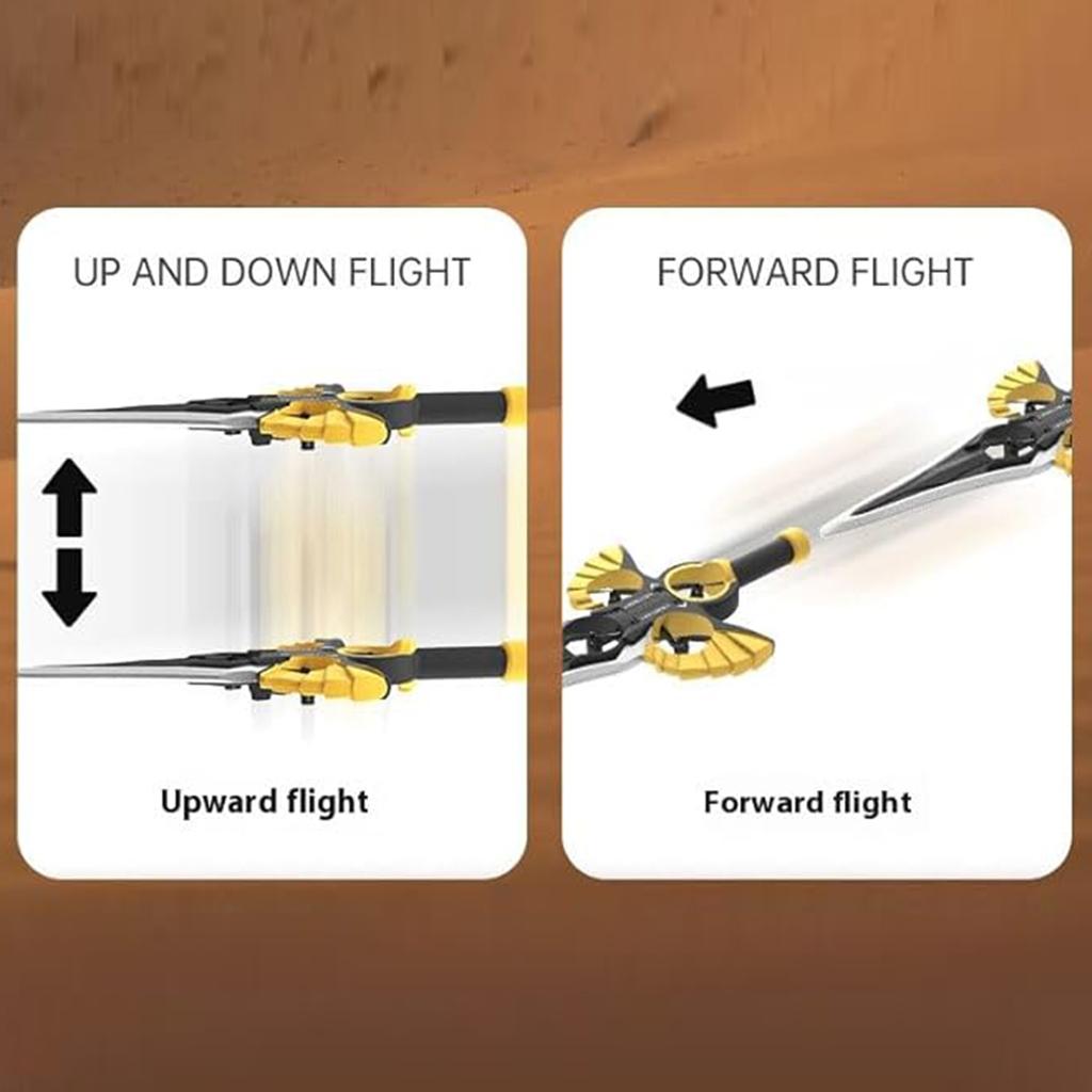 Remote-controlled Flying Machine, Flying Sword Flying Machine, Gesture Control, 360° Flip Effect With Lighting, Suitable For Beginners And Adults.