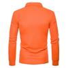 Autumn/Winter 2021 Men's Slim Fit Long Sleeve Polo with Color Turn-Down Collar