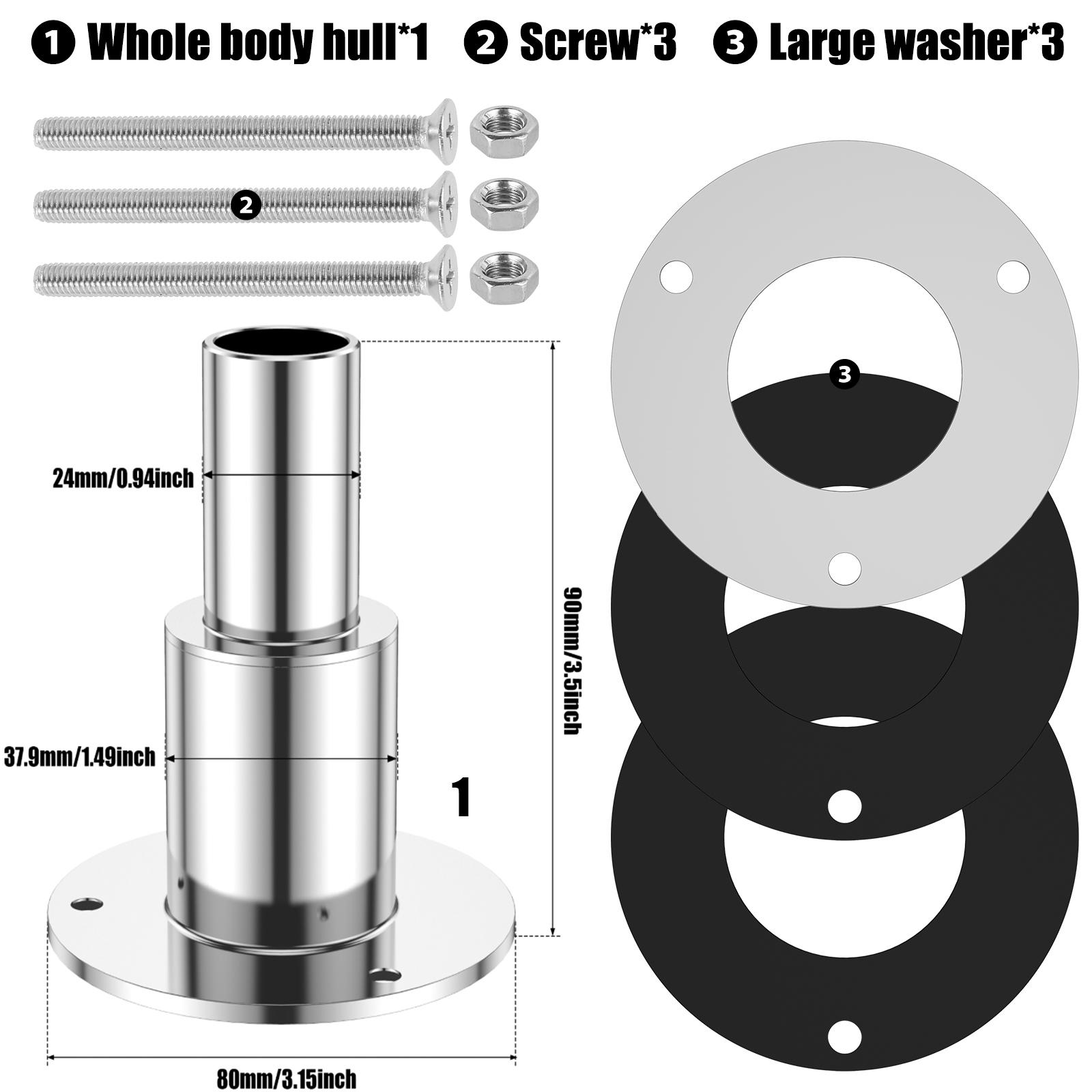 

Straight Thru Hull Exhaust Skin Smooth Fitting Stainless Exhaust Tube Fitting Hardware Fitting Pipe for Diesel Parking Heater