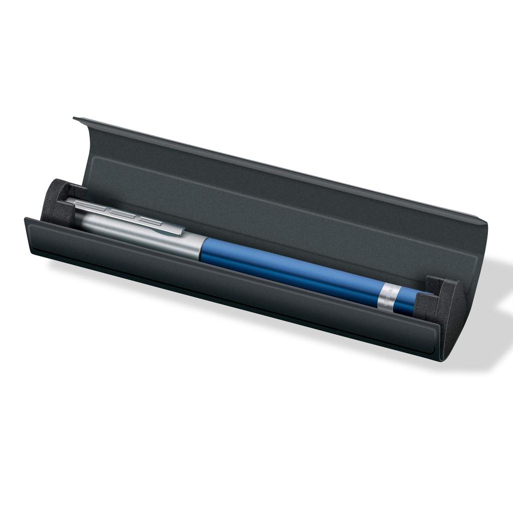 Staedtler Fountain Pen TRX M Medium Point Triangular Shaft with Case Blue 476TRX3M