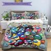 3pcs Duvet Cover Set (1*Duvet Cover + 2*Pillowcase, Without Core), Among Us Print Bedding Set, Bedroom Decor, All‑Season, Birthday Gift