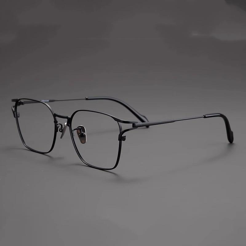 

Titanium Glasses Man Classic Style Eyeglasses Frame Optical Retro Men Glasses Frames чорний
