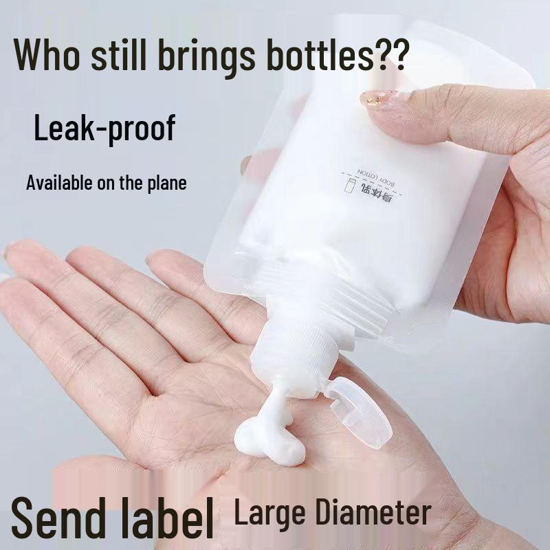 Travel Cosmetic Dispenser Set: Portable Squeeze Bottles for Shampoo, Lotion, and Facial Cleanser