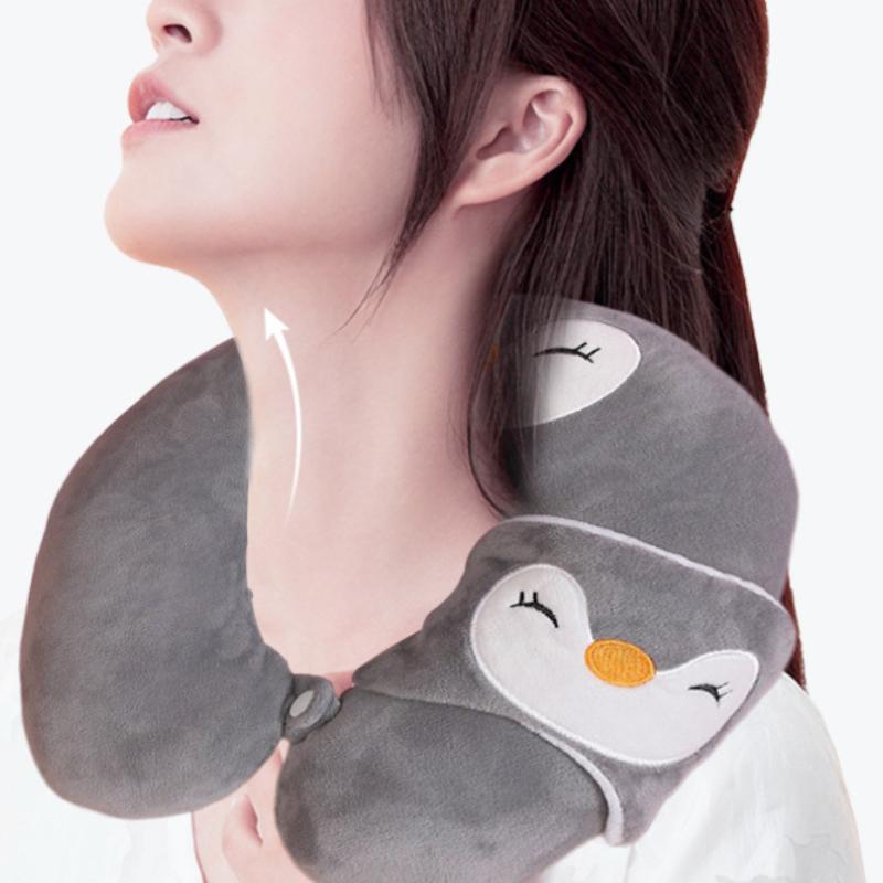 Poduszka podróżna przenośna wygodna poduszka pod szyję dla dorosłych i dzieci śliczna poduszka pod szyję do spania w podróży i na kempingu