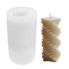 3D Spiralsquare Säule Silikonform Geometrische Spiralsäule Aromatherapie Kerze Silikonform DIY Gips Dekoration