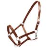 English Leather Halter Adjustable Stable Halter Brown Full Size