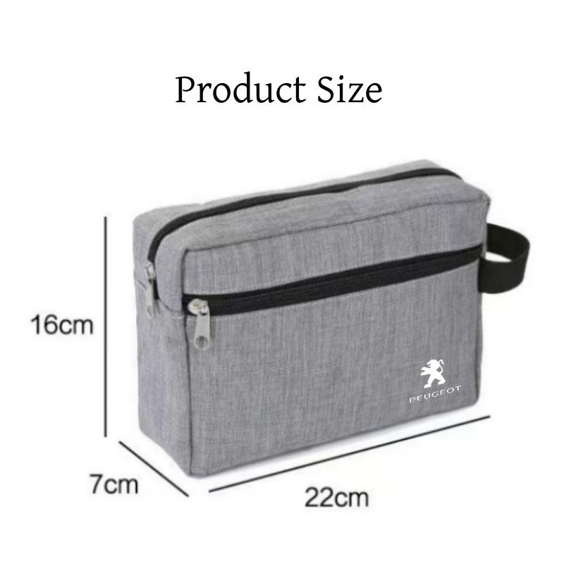 Car Portable Earphone Case Data Cable Travel Storage Bag for Peugeot 206 307 308 3008 207 208 407 408 508 2008 107 106 205 301 MM35