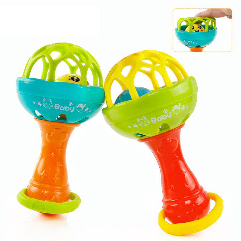 Buy Baby Rattles Toy Intelligence Grasping Gums Plastic Hand Bell