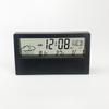 Nordic Transparent Silent Alarm Clock with Weather & Temperature Display for Bedroom