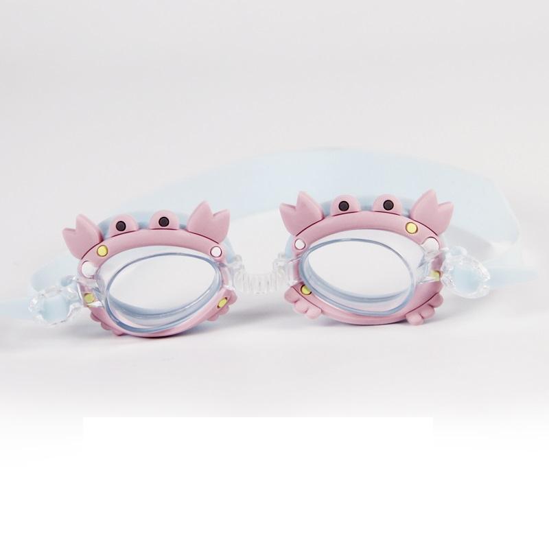 Professional Swimming Goggles Girl Cartoon Swim Glasses with Ear Plug Waterproof Anti Fog Swim Eyewear For Children Kids Gifts