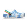 Crocs Sports Sandals White Blue Tie Dye Kids' 206818-100