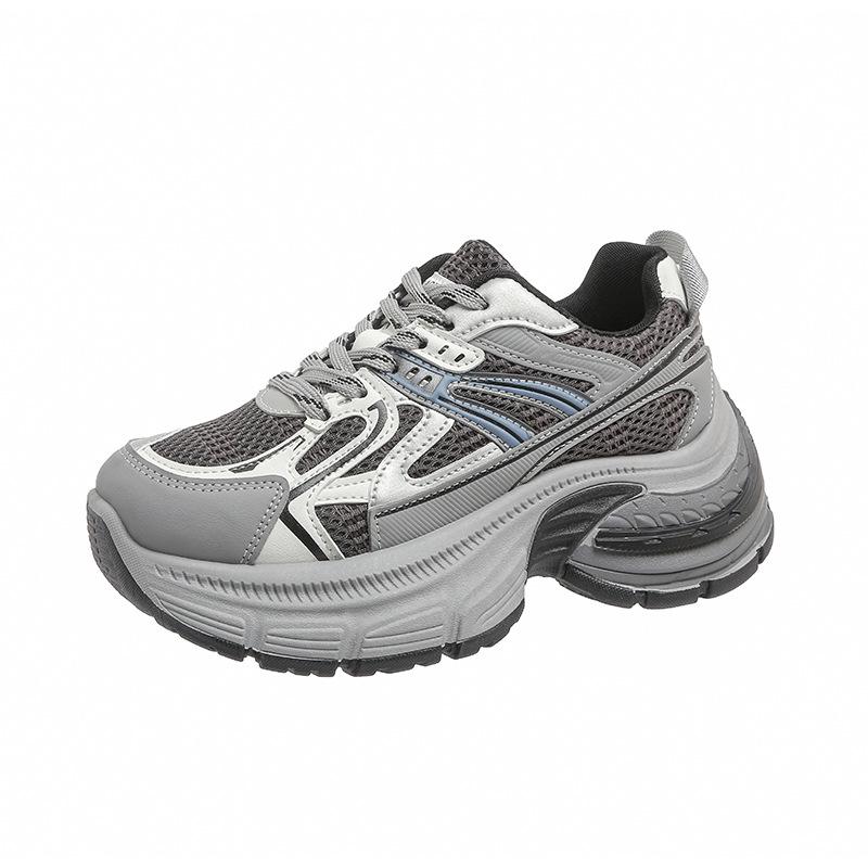 

Leather shoes women s early spring new thick-soled heightening versatile casual sports shoes 35