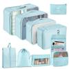 Seven-Piece Travel Storage Set: Wash Bag, Clothes, Underwear Organizer & Folding Sub-Pack