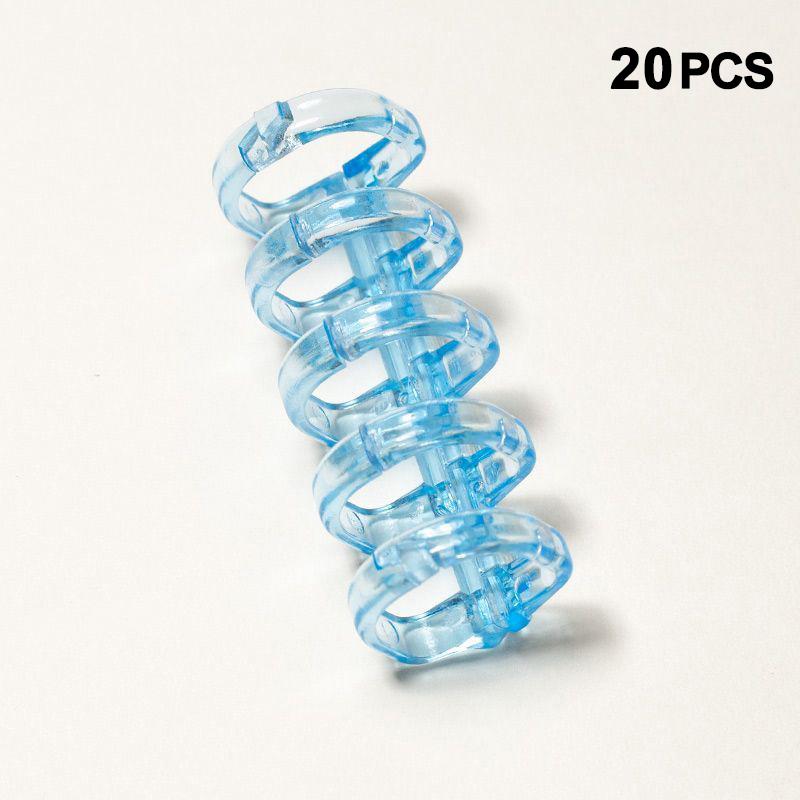 20 Stück Binder Schnalle Loseblatt Buch Zubehör Bindering Schnalle 5 Löcher Nicht Unbequem Selbstgemacht DIY Locher Loseblatt